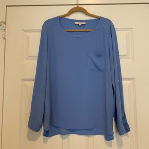 LOFT Periwinkle Blouse/ Size L